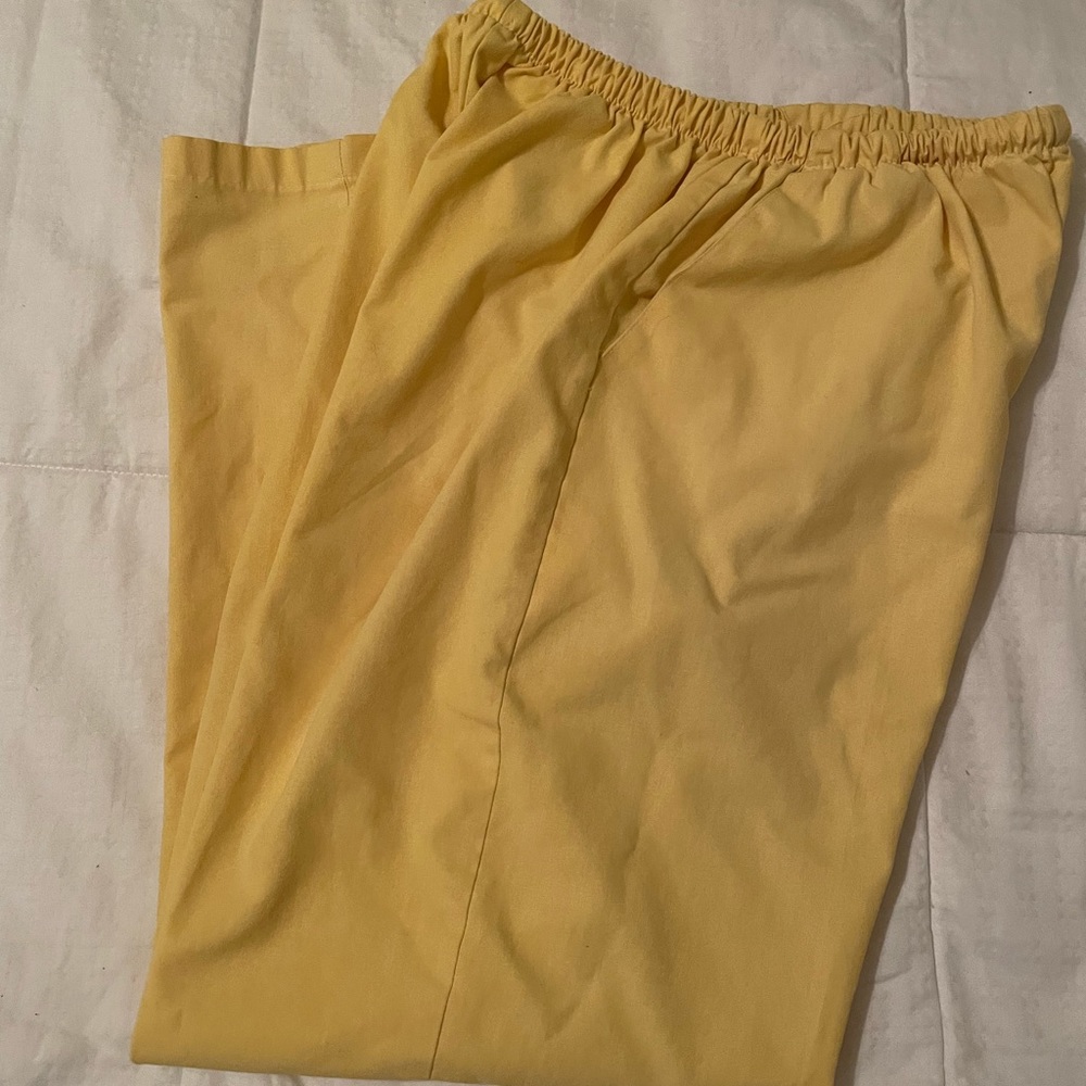 Yellow scrub pants